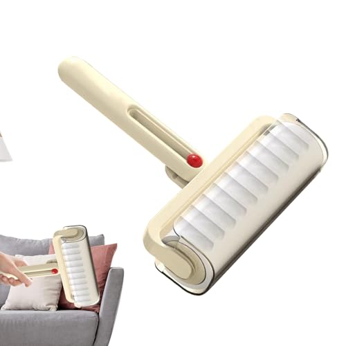 DAWCBVJQ Rouleau Adhésif - Enleve Peluches Meubles Poils Animaux Réutilisable,Fournitures Toilettage Portable pour Maison Bureau Voyage Buanderie Intérieur Voiture