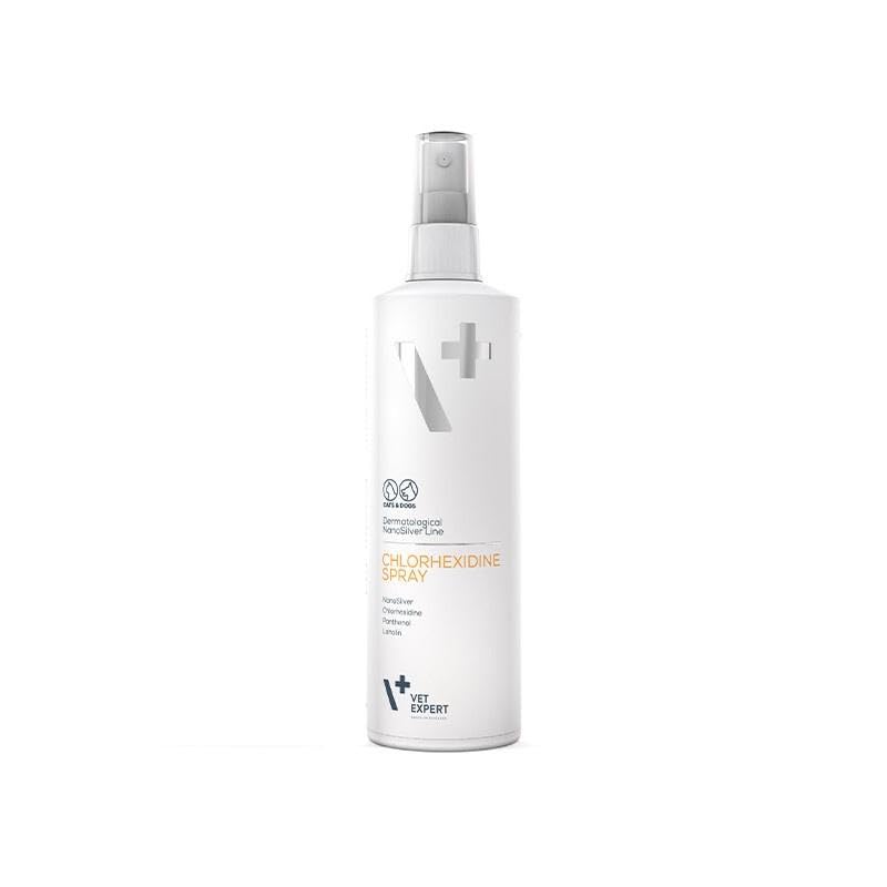 Spray z chlorhesydyną na zmiany skórne psów kotów VET EXPERT 100ml