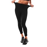 Leafigure Gym Leggings Womens High Waist Black Leggings for Women Workout S-M