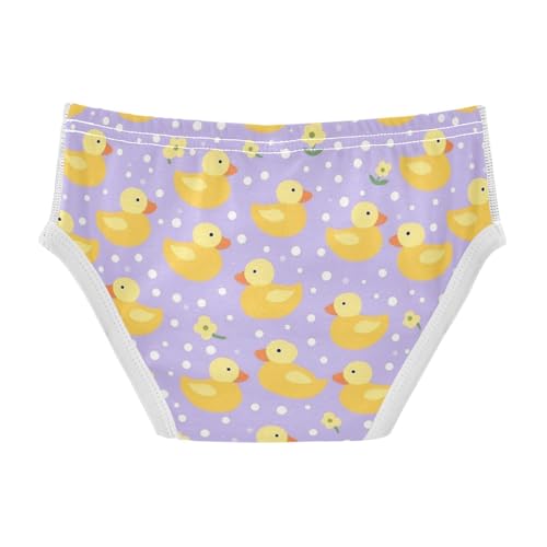 Wusikd Yellow Ducks Boys' Underwear Cotton Lavender Boys Briefs Soft Toddler Underwear 2T2