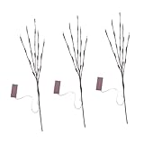 lampadaire 3 branches vintage Lampe de branche d'arbre : simulation de branches d'arbre, bon effet de décoration, lumière de branche