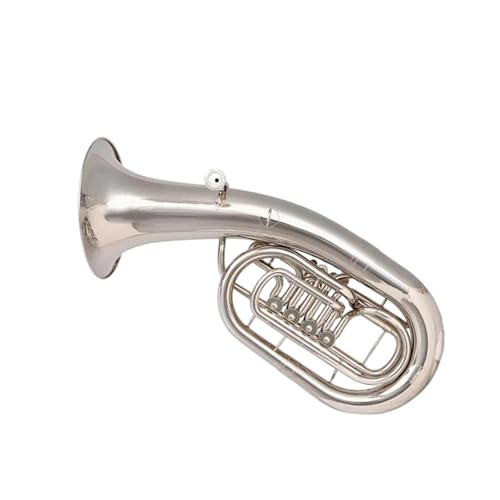 Four Key Euphonium Adult Beginner Instrument Gold Or Silver Euphonium All-brass Instrument(Silver)