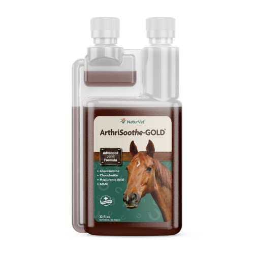 Naturvet Arthrisoothe-Gold Advanced Equine Glucosamine Joint Supplement Formula For Horses, Liquid, Made In The Usa With Globally Source Ingredients 32 Ounce #TOP18