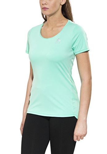 Odlo CLIO T-Shirt Course à Pied Respirant Femme Vert M Haut de Sport