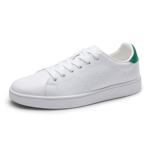 Bruno Marc Baskets pour Hommes Respirantes et Confortables Chaussures Décontractées à Lacets Basket de Mode,Size 42,Blanc/Vert,BMUMFN2519