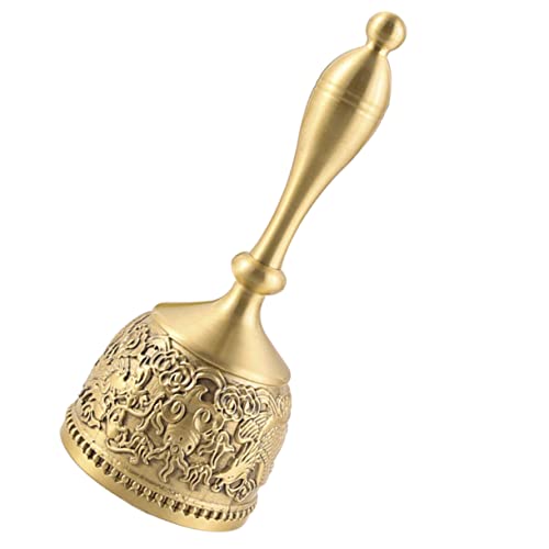 RORPOIR Campana De Mano De Latón para Bar Restaurante Campana De Llamada De Mesa De Comedor
