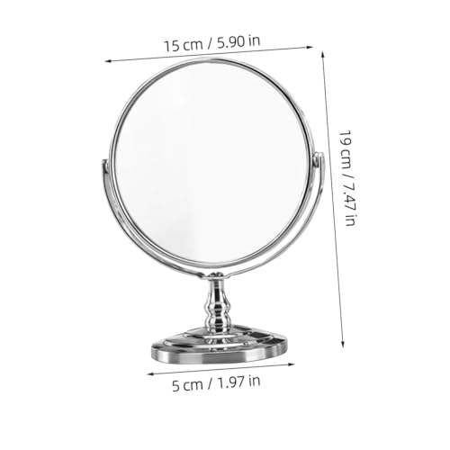 Espejo de maquillaje Ipetboom doble cara con soporte giratorio miniatura 2