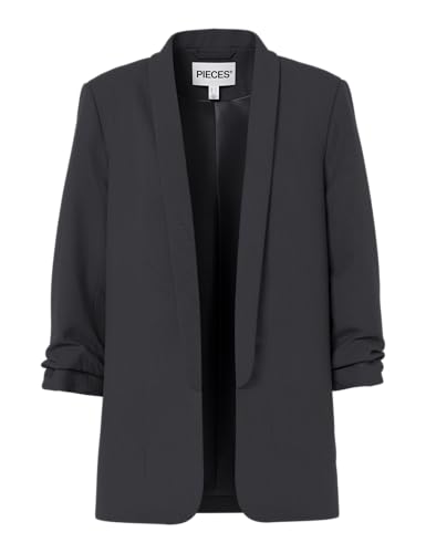 PIECES Pcboss 3/4 Blazer Noos, Donna, Nero (Black Black), 42