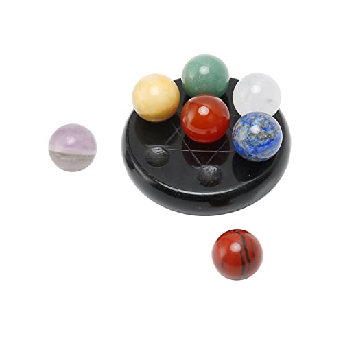 Pierres de chakra et cristaux de guérison SEAFRONT kit méditation avec obsidienne - 2