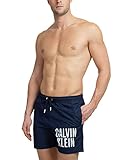 Calvin Klein Hombre Bañador Medium Drawstring Largo, Azul (Navy Iris), M