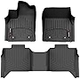 WeatherTech FloorLiner Custom Fit Floor Mats for Toyota Tundra CrewMax - 1st & 2nd Row, Black (441708-1-2)