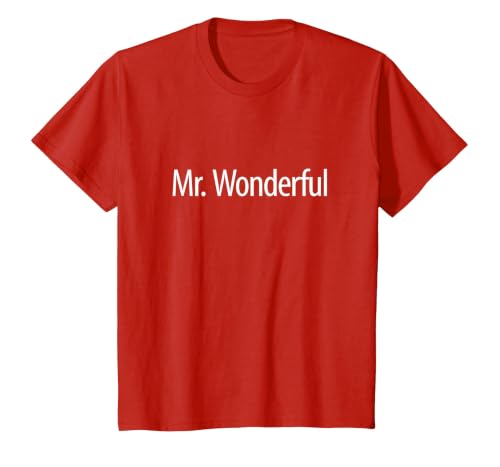 Mr. Wonderful - T-Shirt, Youth, Red, X-Small