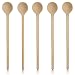 Produktbild KO&CO Kochlöffel-Set aus unbehandeltem Buchenholz | langlebiges und nachhaltiges Naturprodukt | in Handarbeit hergestellt mit rundem Löffel | Größe: 30 cm | Küchenhelfer Rührloffel Kochen und Backen