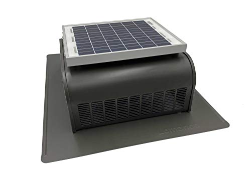 Solar Mega Slantblaster Weathered Bronze - Slantback Vent Style - Solar Roof Vent - Solar Attic Fan #TOP2