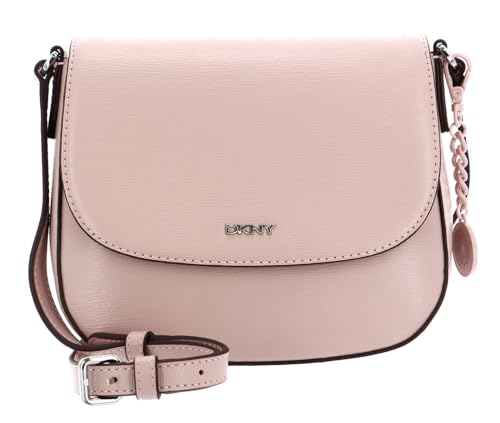 Bolso de hombro DKNY Bryant Saddle Bag Cashmere/Silver de silueta clásica