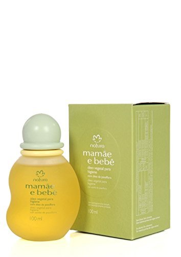 Linha Mamae Bebe Natura - Oleo Vegetal para Higiene e Remocao de Crostas Lacteas Com Oleo de Passiflora (Flor de Maracuja) 100 Ml - (Natura Mom and Baby Collection - Vegetable Oil For Gentle Washing and Cradle Cap Removal Enriched with Passiflora Oil (Passion Fruit Flower) 3.4 Fl Oz)