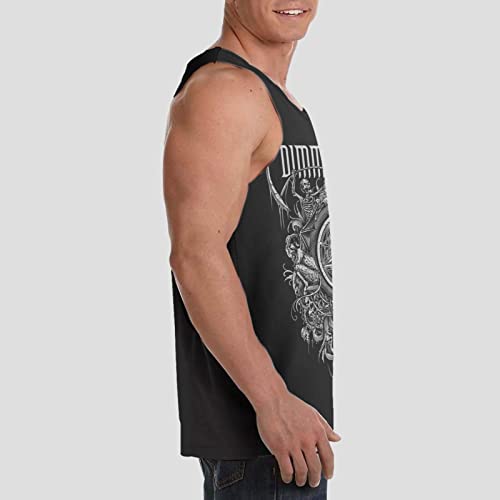 Dimmu Borgir Tank Top Mens Summer Round Neckline Short Sleeves Tops Vest Black #TOP2