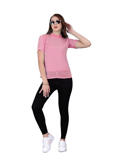Image of Sidhidata Women's Tissue Fabric Premium Regular Fit Casual Top For & Girl'S