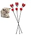 BESPORTBLE 3pcs Cat Interactive Toys Coccinella Teaser Sticks for Engaging Play Strengthen Bond Cats for Fun and Activity