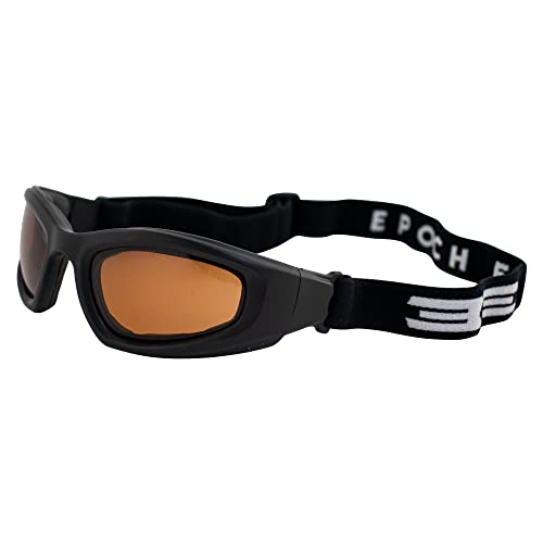 Epoch Sport Motorcycle Goggles Black With Amber Lens #TOP13