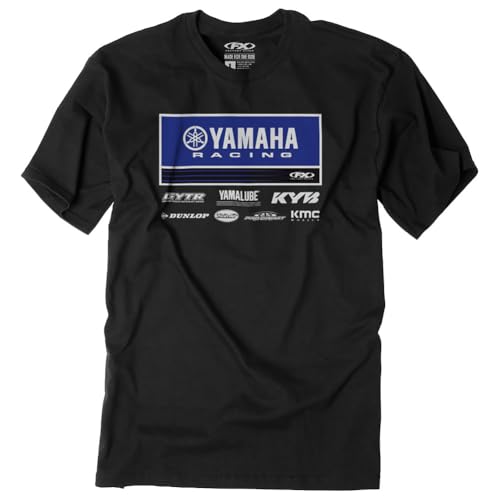 Yamaha S/S T-Shirt 100% Cotton Powersports Motorcycle ATV UTV Crew Neck Short Sleeve T-Shirt