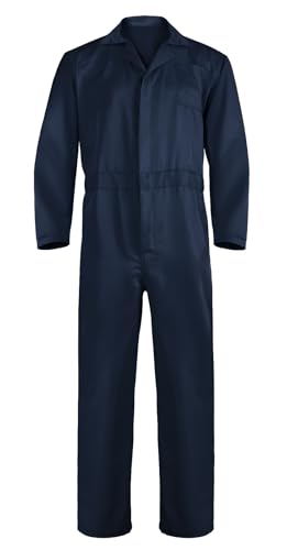Navy Blue Adult Jumpsuit Coveralls Halloween Costume for Men Jumpsuit Horror Killer Costume Mechanic Work Uniform