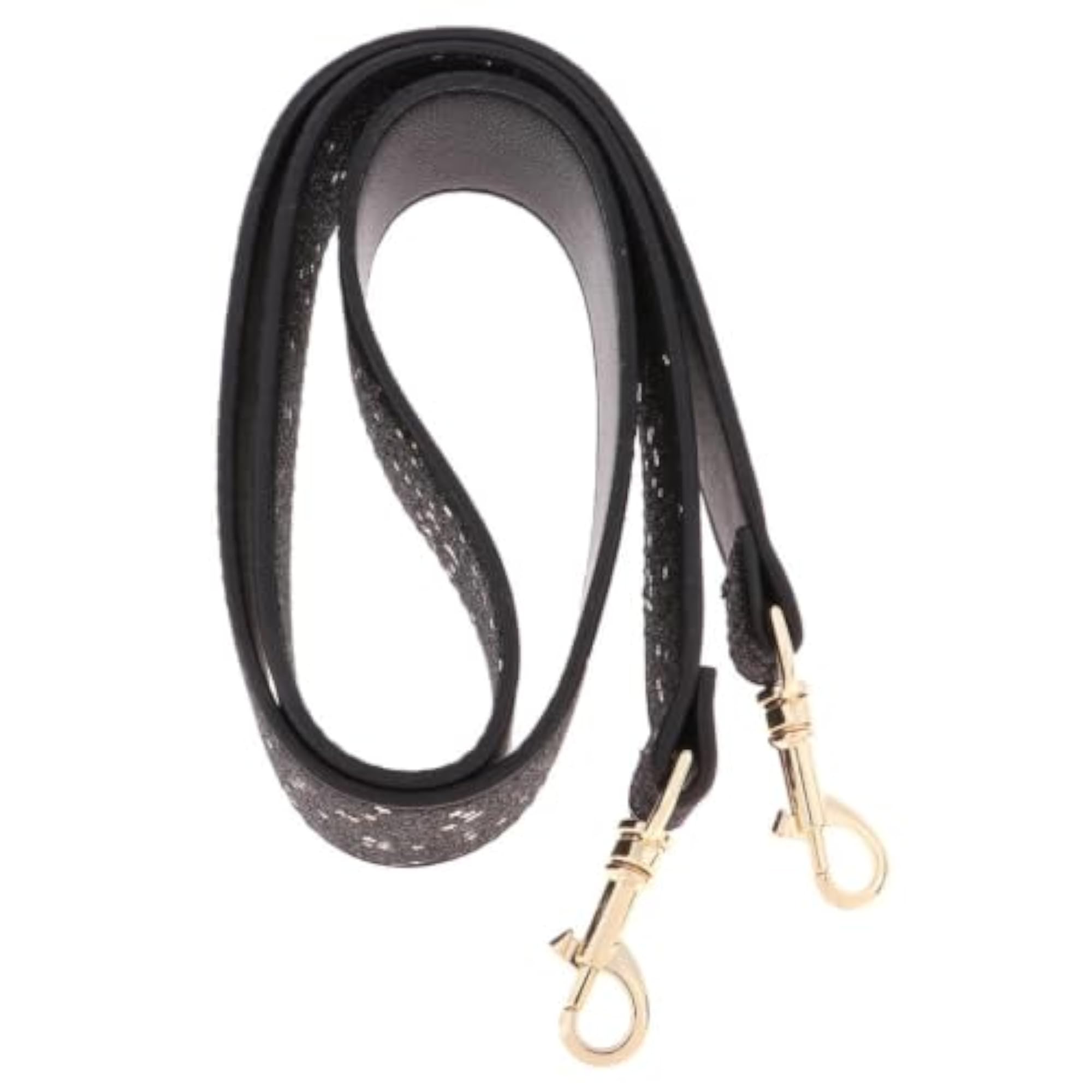 Black PU Leather Shining Star Crossbody Bag Strap Replacement