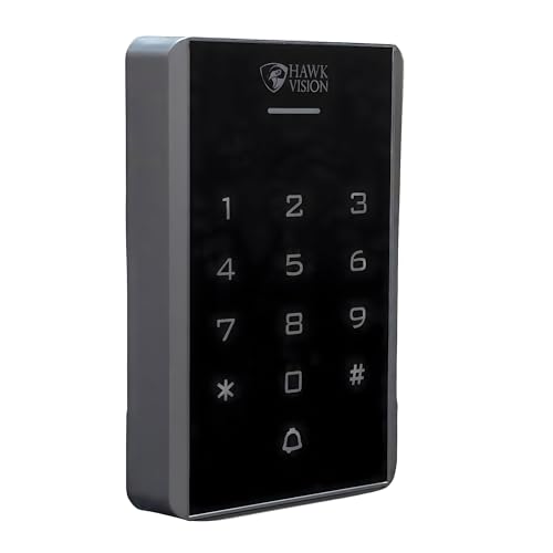 Image of Hawk Vision HV-SR-602A RFID Standalone Access Control | Card & PIN Entry with Anti-Tamper Lock | Secure Door Reader for Offices, Shops, Homes, and Industrial Applications | Easy Smart Setup