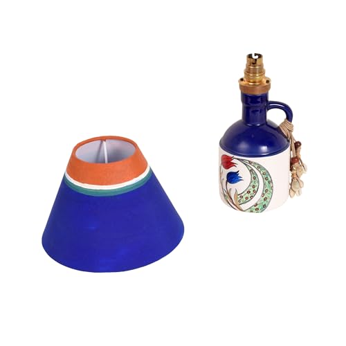 Image of Ivory Glow Ceramic Lamp & Shade