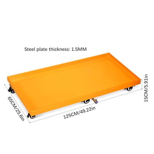 Palette de confinement de déversement avec drain – Grande plate-forme de stockage industrielle pour fûts d'huile – Plateau anti-fuite pour entrepôts et usines