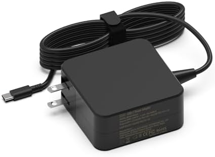 Mixyaceh Universal 65W USB-C Laptop Charger, Chromebook Charger Compatible with Lenovo HP Asus Acer Samsung Google Laptops and All USB - C Port Devices, Charge Type-C Device