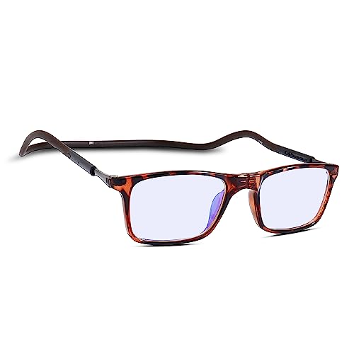 Image of Unisex Reading Glasses | Magnetic open from front | Adjustable Retainer length | Near vision power +1 +1.25 +1.50 +1.75 +2 +2.25 +2.50 +2.75 +3| Foldable| Free size