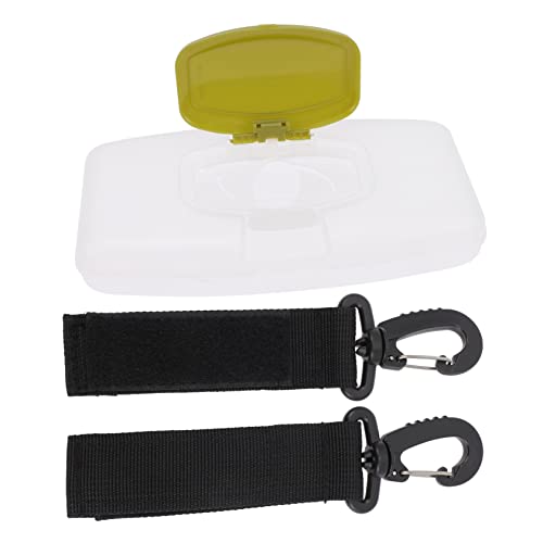 Toddmomy Baby Wipes Dispenser Stroller Hook Wet Tissue Box Portable Easy Clean Travel-Friendly