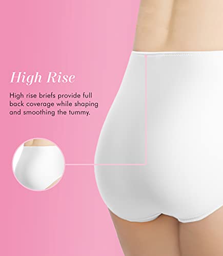 Image of Exquisite Form Women's 51070261A Control Top Slimming Body Shaper Panties, Medium Control, Lace, 2-Pack