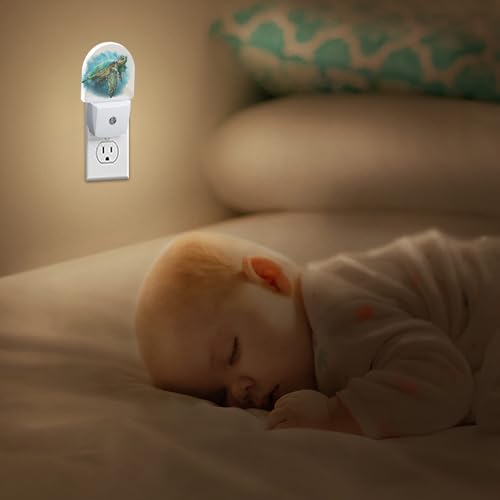 Image of Sea Night Light, Auto Sensor Night Lights Plug Into Wall Home Indoor Stairway Kitchen Corridor, Night Lights Plug Into Wall Decor, Boys Girls Women Men Room Gifts