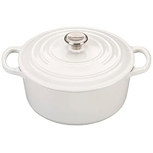 Le Creuset Enameled Cast Iron Signature Round Dutch Oven, 3.5 qt. , White