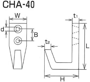 水本機械 ステンレス金具 エレガンスフック ブロンズ 20個価格 CHA-40R