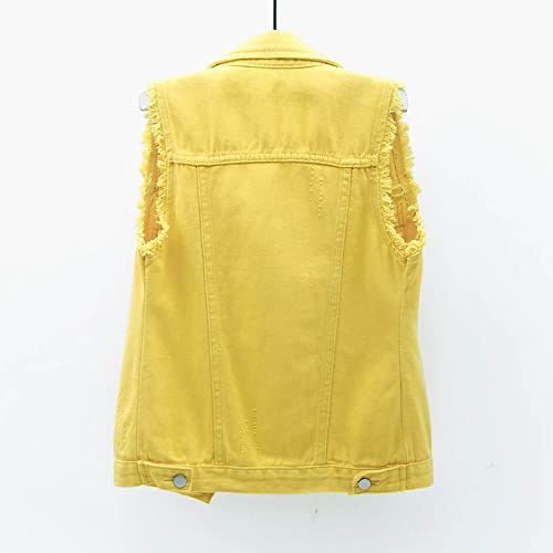 Denim Vest Women Trendy Sleeveless Jean Vest Top Distressed Vintage Casual Fall Jacket Coat Teen Girls Y2k Streetwear3