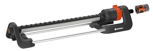 Gardena 18704-80 Oscillating Sprinkler, 3000 SQ. FT, Black, N2084FP: 3000 SQ. FT.