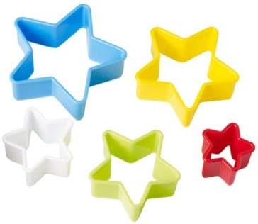 5 Star Shaped Cookie Cutters Set
