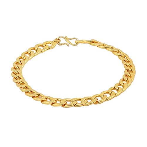 Glowzi Stylish Gold Plated Bracelet For Mens (B0CRDXZN48) Amazon Price History, Amazon Price Tracker