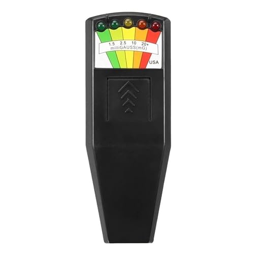 Image of HOMEBASIC EMF Meter Magnetic Field Detector, Portable Radiation Detector with 5 LED Levels, Ghost Hunting Equipment, EMF Tester 50Hz-20000Hz, Paranormal Equipment Tester for Home & Office Safety