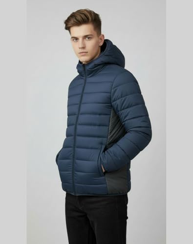Image of FYLTR Mens Puffer Jacket|Contast Panel | Standard Length| Winter Jacket for Men | Jackets for Men Stylish | Jackets for Man | Perfect for Travel