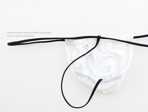 Men's Low Waisted Underwear Sexy T-Back Thong3