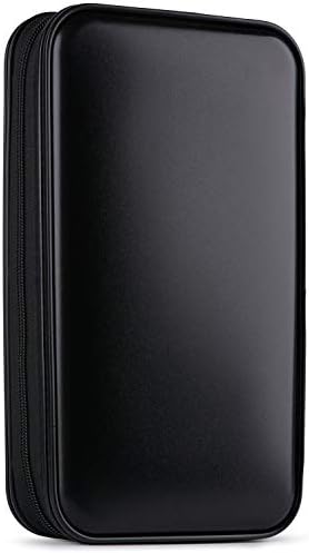 Fansport 80 Capacity CD Case Storage DVD Organizer Case, DVD Case Organizer CD/DVD Case DVD Booklet CD/DVD Holder Case DVD Book Heavy Duty DVD Case Book Wallet (Black)