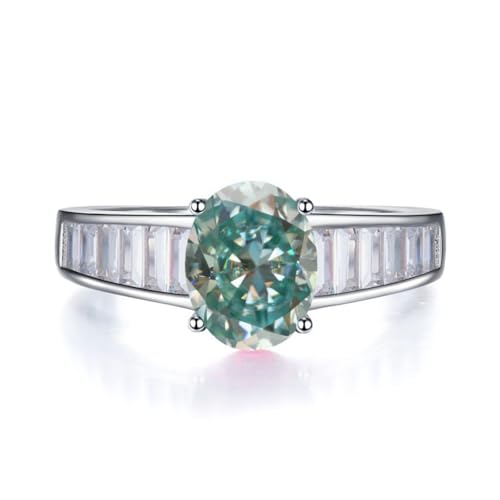 Bague moissanite 2 carats VVS1 : l'éclat d'un diamant sans les contraintes sur argent S925