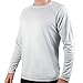 Kanu Surf Men's UPF 50+ Long Sleeve Rashguard Swim Shirt, Gray, Large