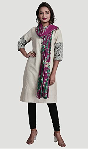 Image of Women's Pure Cotton Multi-Colored Traditional Authentic Tie Dye with Bandhej Bandhani Dupatta Chunni