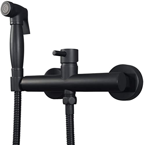 Grifo bidet empotrado de latón con agua fría y caliente para ducha higiénica de baño