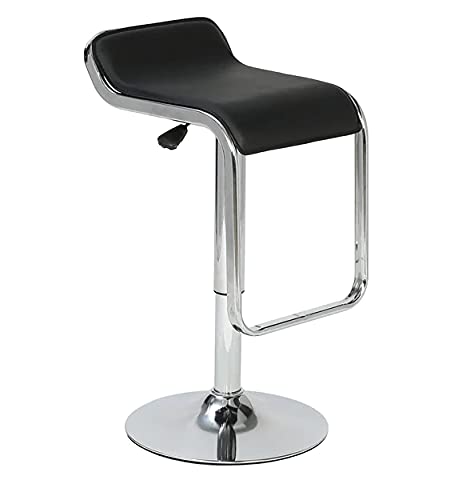 Redefine® Dayton Swivel High Counter Bar Stool with Metal Chrome Base Backless,Height Adjustable ...
